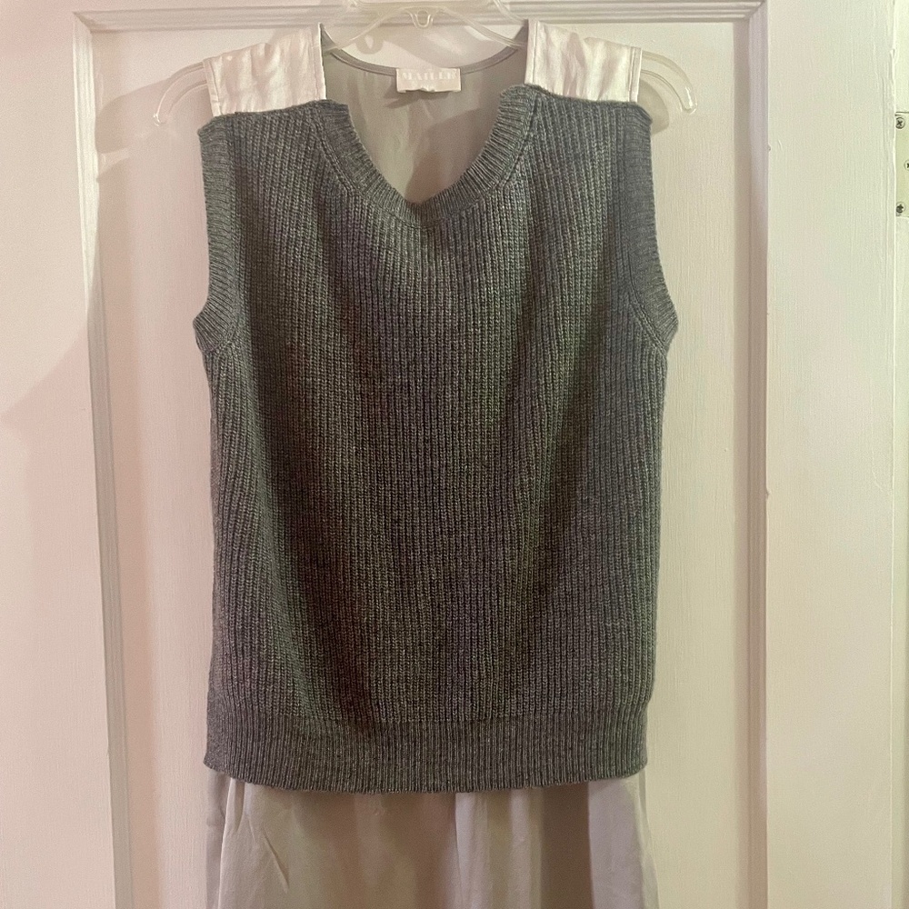 NWOT Maille Clu Cashmere and Silk Tunic Vest Size XS